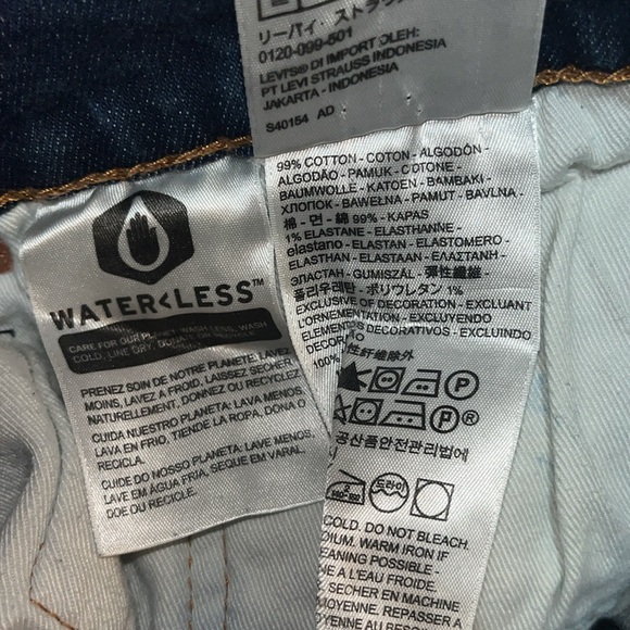 Levi's Lot 512 Big E Premium Blue Denim Jeans Size 34 - Picture 15 of 16